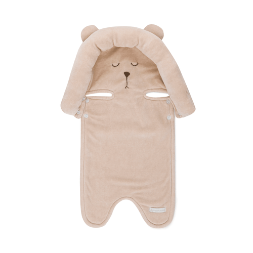 Protetor de Bebê Conforto e Carrinho Urso - BEGE