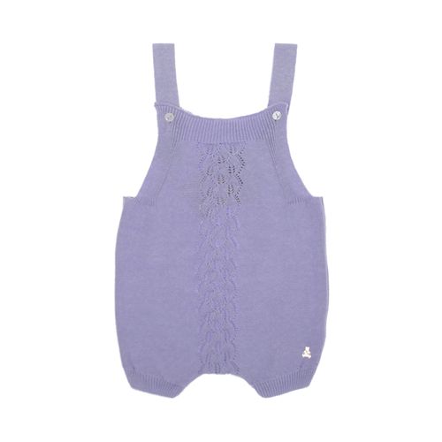 Romper de Bebê Feminino Tricot Tranças - LILAS