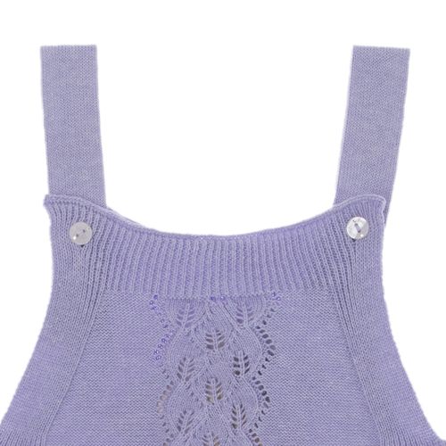 Romper de Bebê Feminino Tricot Tranças - LILAS