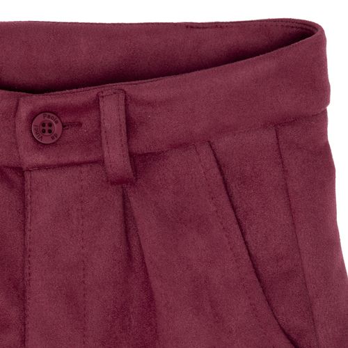 Shorts Infantil Feminino Suede com Bolsos - PINK