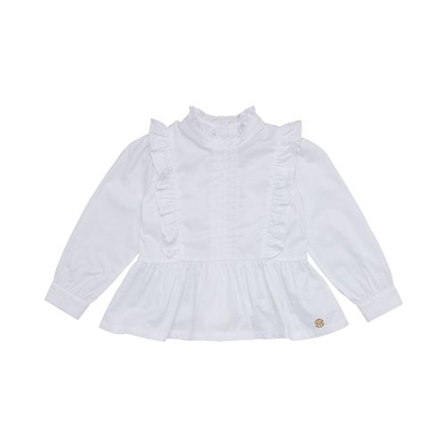 Bata de Bebê Feminina Manga Longa Ravel Fio 60 Nervuras - BRANCO