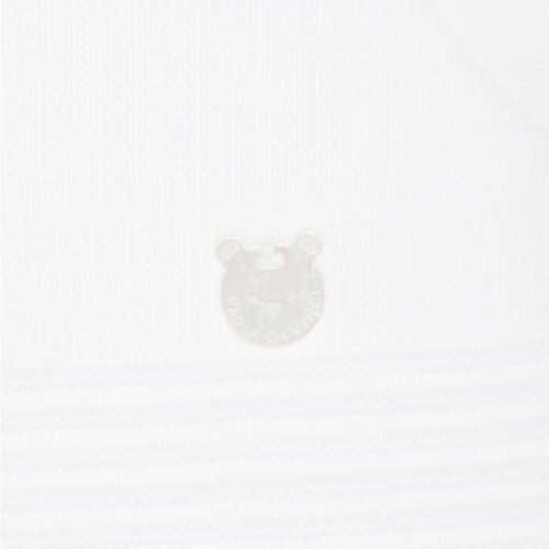 Saída de Maternidade Masculina Tricot Canelada - BRANCO