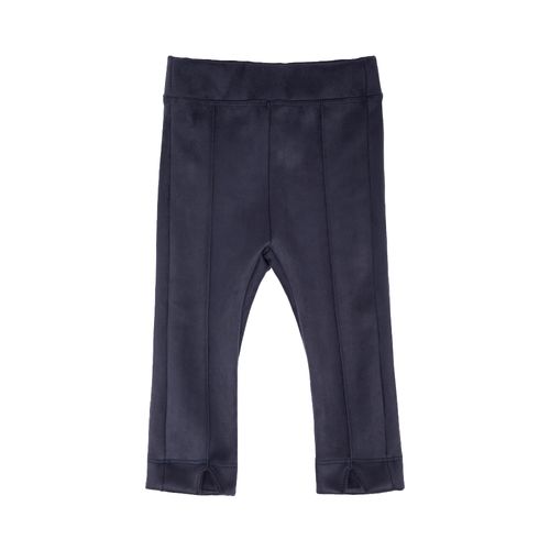 Legging de Bebê Feminina Suede com Friso - AZUL MARINHO