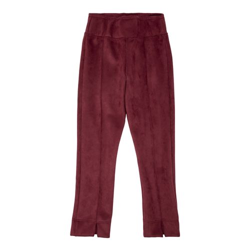 Legging Infantil Feminina Suede com Friso - BORDO