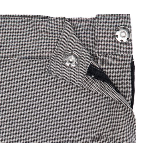 Saia Infantil Feminina Pied Poule Maquinetado - PRETO