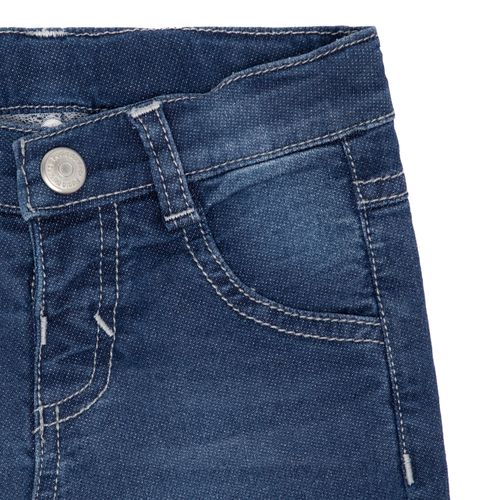 Calça Jeans de Bebê Masculina Lakers com Barra Dobrada - AZUL MARINHO