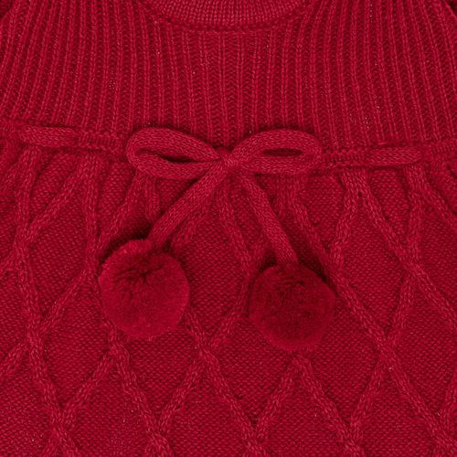 Saída de Maternidade Feminina Tricot com Faixa de Cabelo - VERMELHO