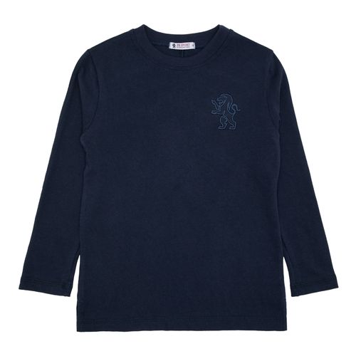 Blusa Malhão Infantil Masculina Manga Longa - AZUL MARINHO