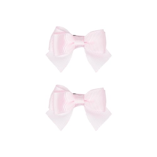 Conjunto de Lacinhos de Cabelo Bebê Gorgurão - ROSA PASTEL