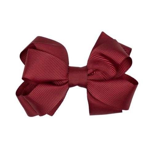 Laço de Cabelo Infantil Gorgurão - BORDO