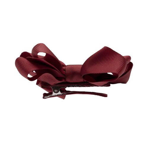 Laço de Cabelo Infantil Gorgurão - BORDO
