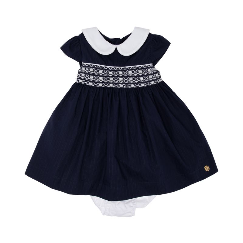 Vestido azul marinho store bebe