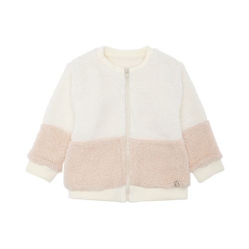 Casaco de Bebê Feminino Bicolor Ovelhinha - ROSE