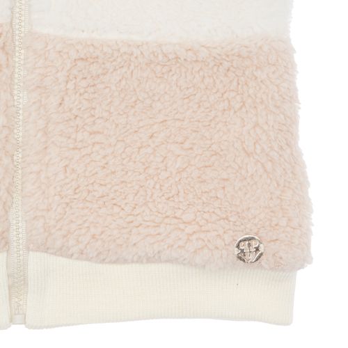 Casaco de Bebê Feminino Bicolor Ovelhinha - ROSE