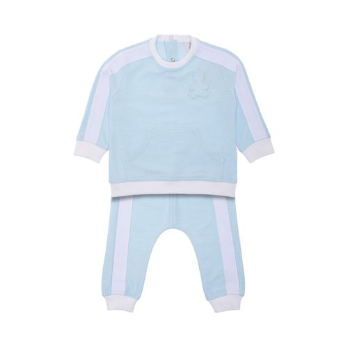 Conjunto de Bebê Masculino Moletinho Bio - AZUL BEBE