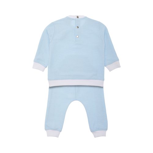 Conjunto de Bebê Masculino Moletinho Bio - AZUL BEBE