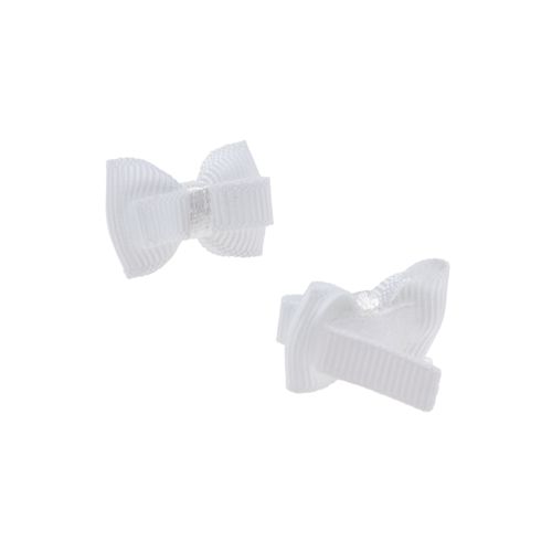 Kit de Lacinhos de Cabelo Bebê Gorgurão - BCO/AZM/VRM