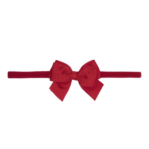 Faixa de Cabelo Bebê Laço Gorgurão - VERMELHO
