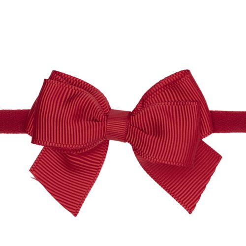 Faixa de Cabelo Bebê Laço Gorgurão - VERMELHO
