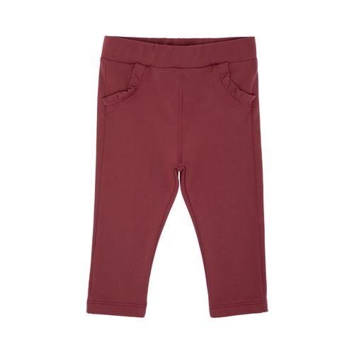 Legging de Bebê Feminina Suplex com Bolsos - BORDO