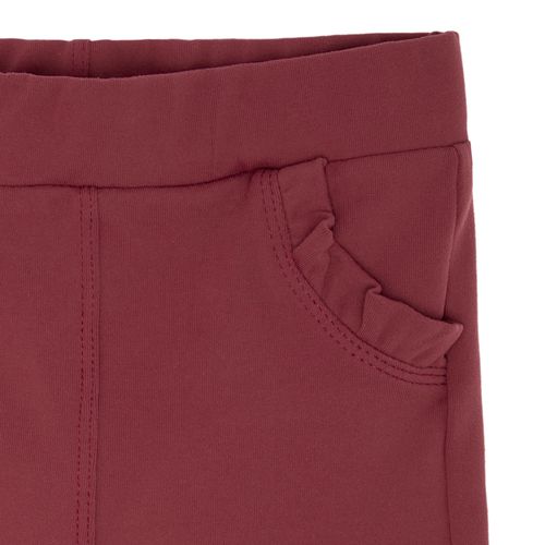 Legging de Bebê Feminina Suplex com Bolsos - BORDO