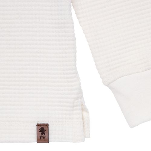 Camiseta Infantil Masculina Manga Longa Malha - OFF WHITE