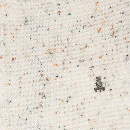 Saída de Maternidade Masculina Tricot Ponto Trança Lateral - BEGE MESCLA