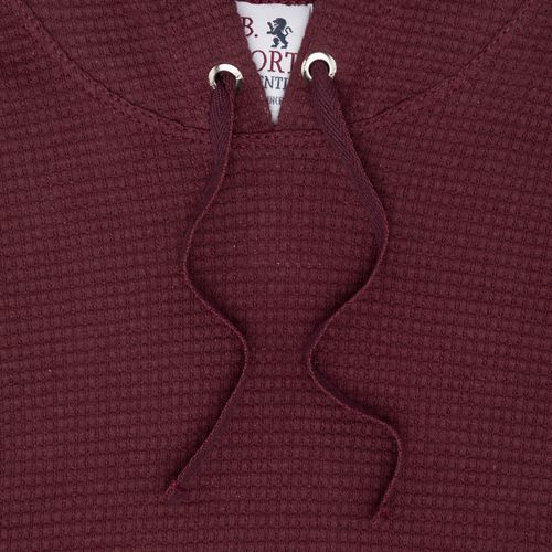 Camiseta Infantil Masculina Manga Longa Malha - BORDO