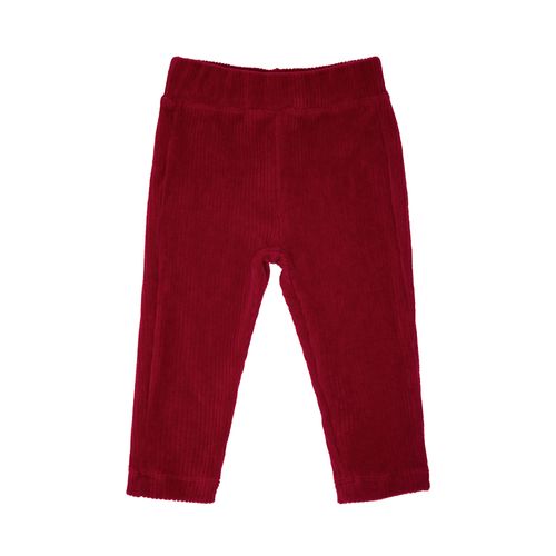 Legging de Bebê Feminina Plush Cotelê - VERMELHO