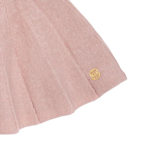 Saia de Bebê Feminina Plissada Tricot - ROSE