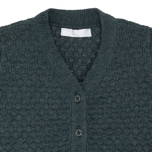 Cardigan de Bebê Feminino Tricot Ponto Concha - VERDE