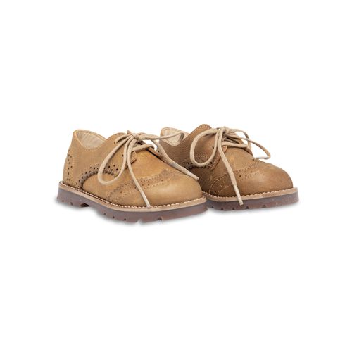 Sapato Oxford de Bebê Unissex Couro - CARAMELO