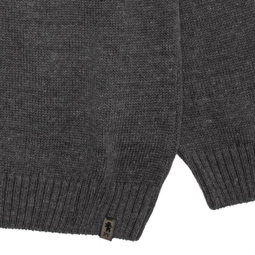 Blusa Tricot Infantil Masculina Manga Longa Jacquard - CINZA MESCLA