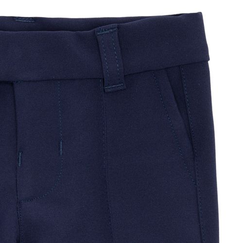 Calça de Alfaiataria Bebê Feminina Urban com Frisos - AZUL MARINHO