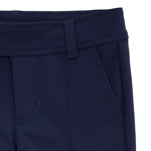 Calça de Alfaiataria Infantil Feminina Urban com Frisos - AZUL MARINHO