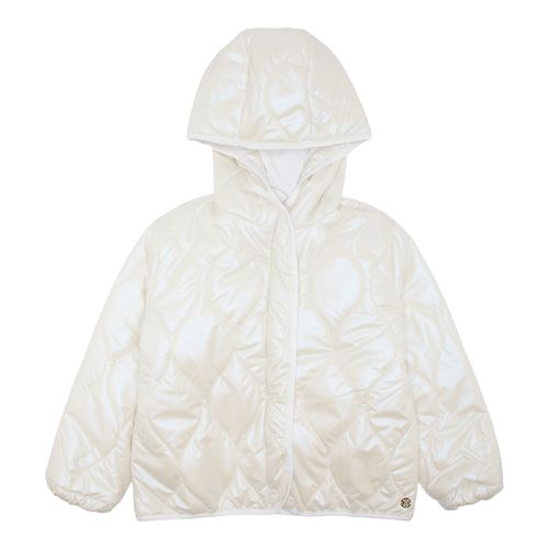 Casaco Infantil Feminino Matelassê Furta-cor - BRANCO