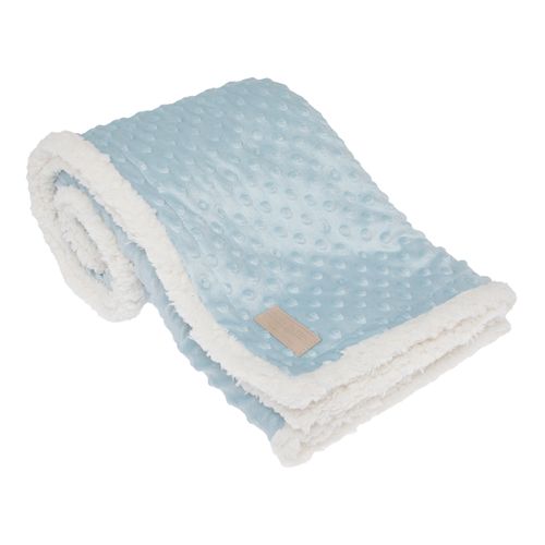 Cobertor de Bebê Double Sherpa - AZUL BEBE