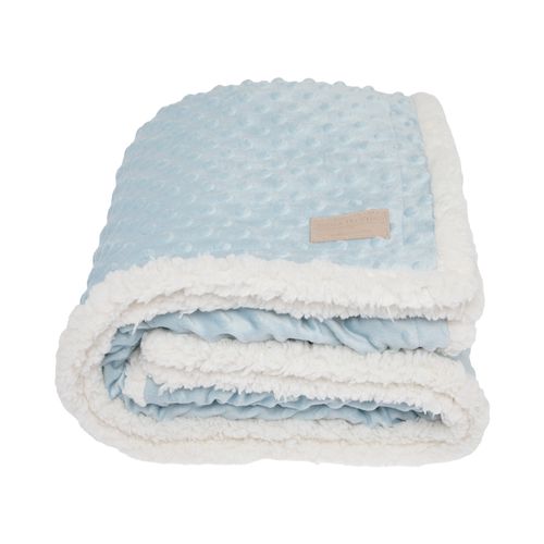 Cobertor de Bebê Double Sherpa - AZUL BEBE