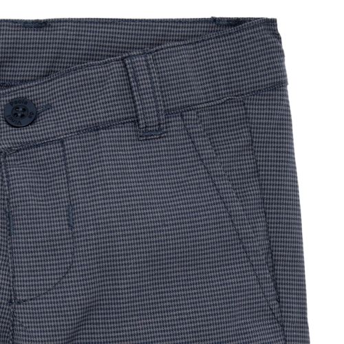 Calça de Alfaiataria Bebê Masculina Xadrez - AZUL MARINHO