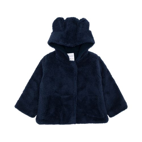 Casaco de Bebê Feminino Ovelhinha Longo - AZUL MARINHO