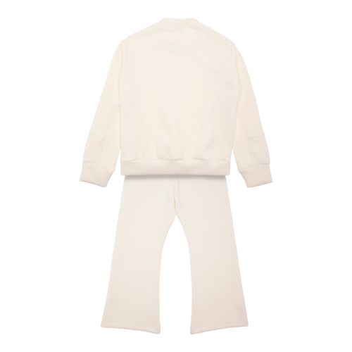 Conjunto Infantil Feminino Poliamida com Recortes - OFF WHITE