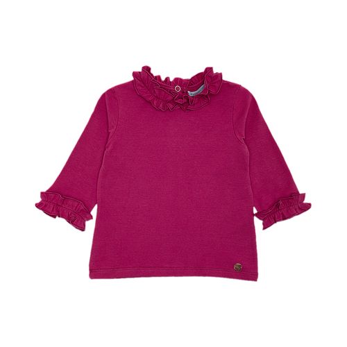 Blusa de Bebê Feminina Manga Longa Cotton Frufru - PINK