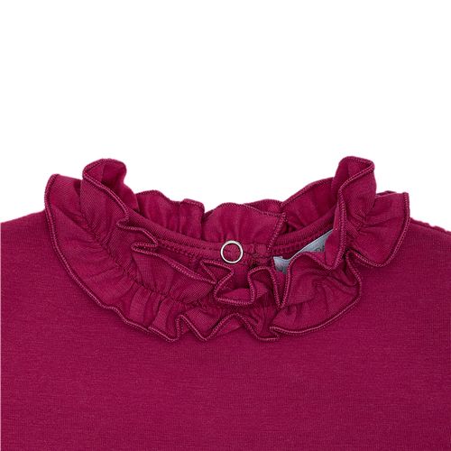 Blusa de Bebê Feminina Manga Longa Cotton Frufru - PINK