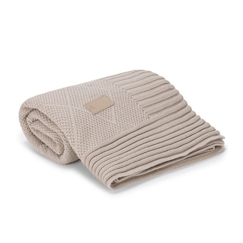 Manta para Berço de Tricot Losango - KAKI
