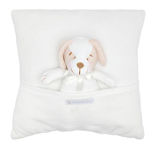 Almofada de Bebê Unissex Cachorro Luppi - OFF WHITE