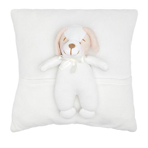 Almofada de Bebê Unissex Cachorro Luppi - OFF WHITE