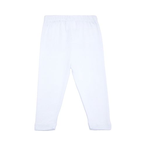 Calçudo de Bebê Unissex Algodão Egípcio sem Pezinho - BRANCO