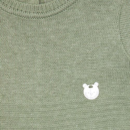 Saída de Maternidade Masculina Tricot Canelada - VERDE M. PLANT