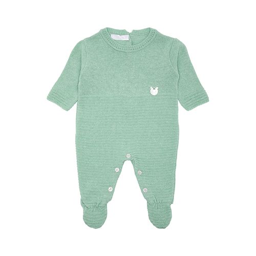Saída de Maternidade Masculina Tricot Canelada - VERDE MARAGOGI