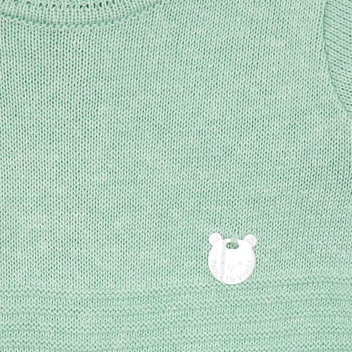 Saída de Maternidade Masculina Tricot Canelada - VERDE MARAGOGI